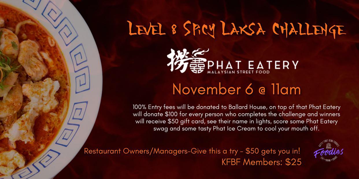 Hot Laksa Challenge for Charity Phat Eatery