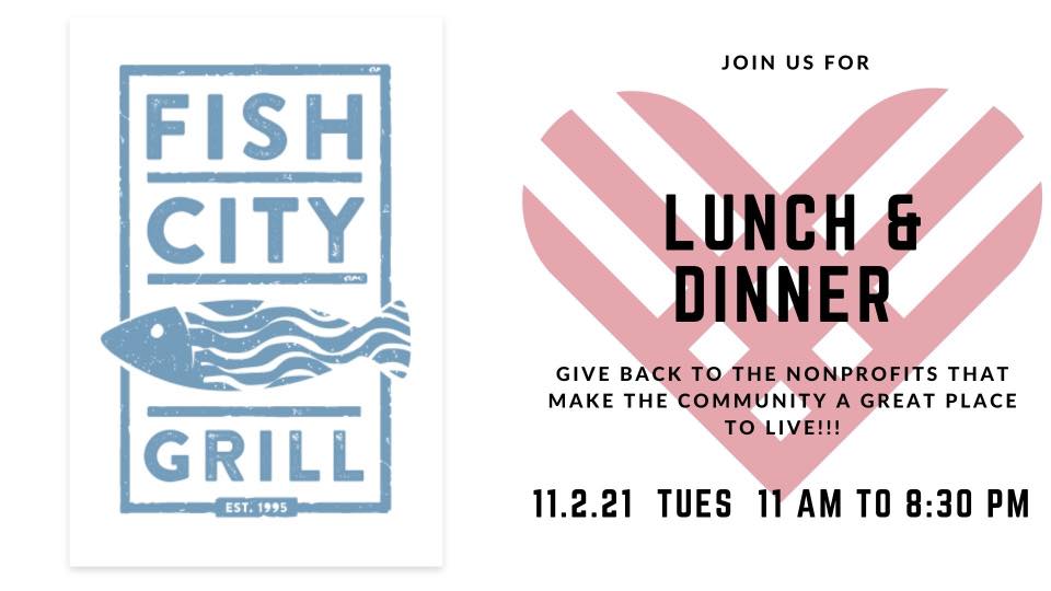 Dine & DonateFish City Grill
